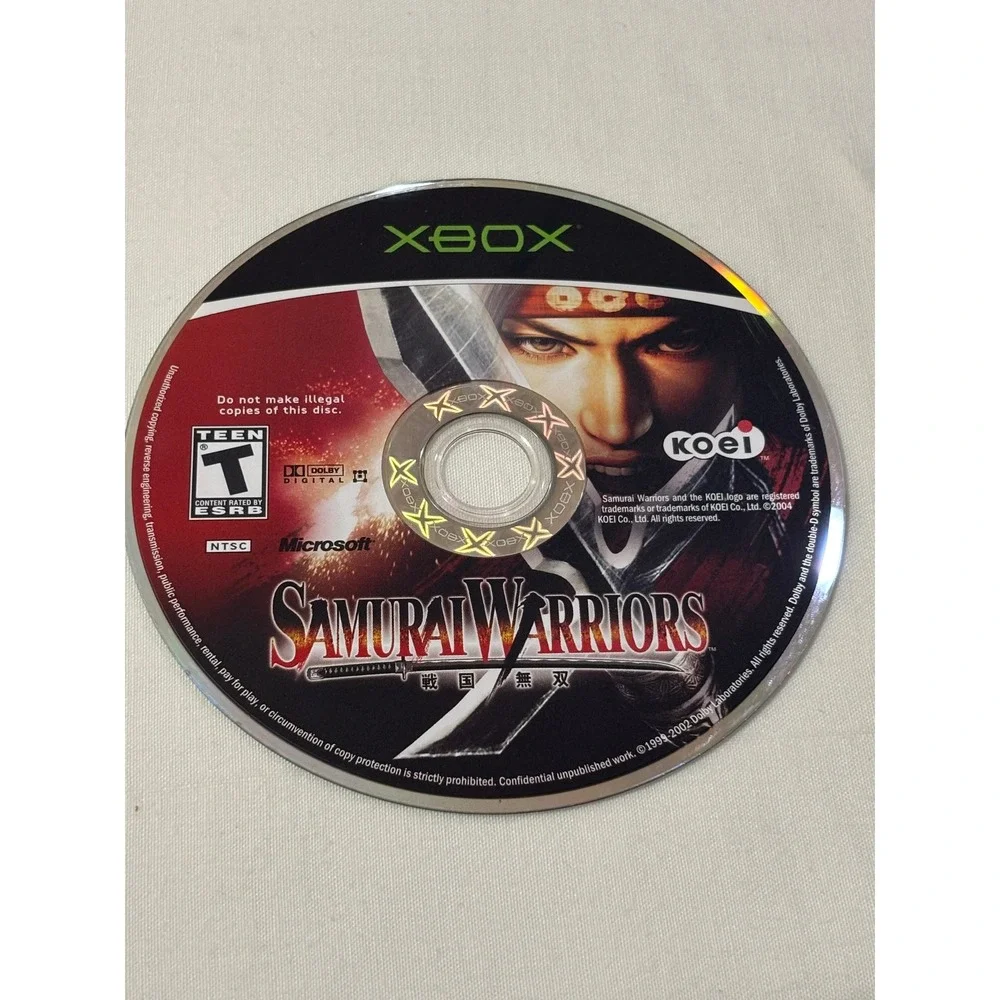 Samurai Warriors Xbox Video‎ Game Disc Case Manual Complete
